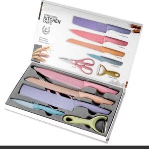 Six piece gift knife stainless steel